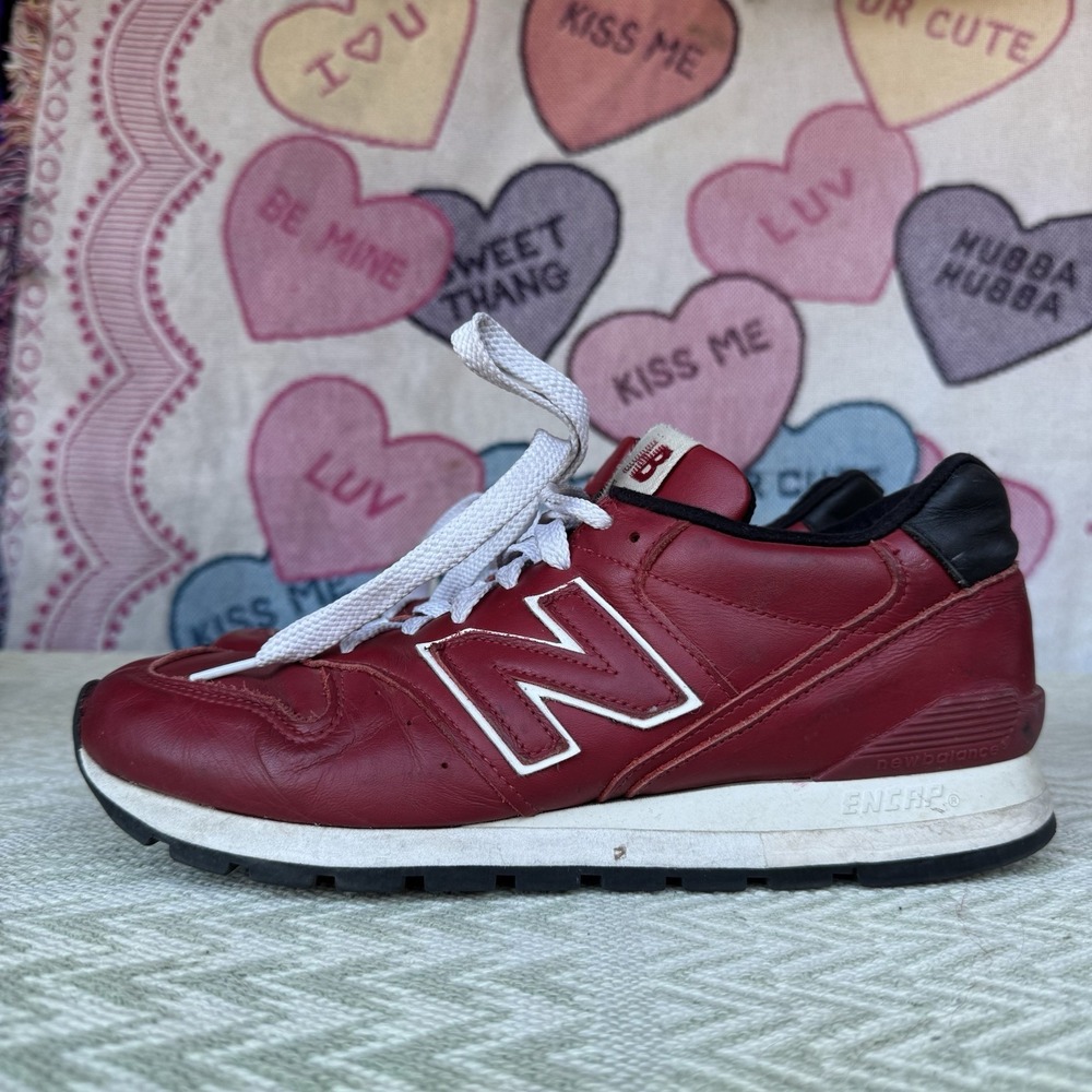 Size 9 - New Balance 996 Shoes Made in USA Men's Teddy Santis Crimson U996RB
